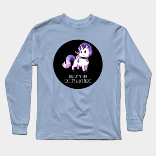 Cute Funny Cool Unicorn Lover Quote Animal Lover Artwork Long Sleeve T-Shirt